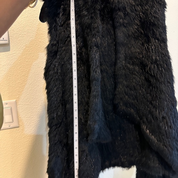 Black Rabbit Fur Vest - Picture 3 of 6